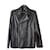 Jil Sander Leather Jacket Silvery Silk  ref.1320571