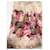 Roberto Cavalli S./S 2008 robe courte en soie à fleurs Rouge  ref.1320578