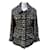 Chanel Black and White Tweed Planisphere Jacket Size 38 fr Cotton  ref.1320658