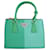 Prada Bolsa pequena verde edição especial Galleria Saffiano Couro  ref.1320662