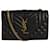 Saint Laurent Schwarze gesteppte Umhängetasche mit Envelope-Muster Leder  ref.1320670