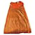 Bottega Veneta Orange Viscose Hotfix Dress  ref.1320679