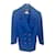 Cambon Chanel Colección de pasarela de 1996, chaqueta con botones Gripoix número 14. Azul Lana  ref.1320697