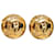 Orecchini a clip CC in oro Chanel D'oro Metallo Placcato in oro  ref.1320706