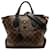 Louis Vuitton Brown Monogram Flower Zipped Tote PM Cloth Pony-style calfskin  ref.1320746