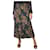 Reformation Black floral printed midi skirt - size UK 16 Viscose  ref.1320786