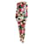 Dolce & Gabbana Vestido largo de malla con estampado floral multicolor - talla UK 10  ref.1320791