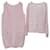 Conjunto de vestido cardigã de algodão rosa CHANEL 2014  ref.1320803