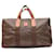 Luggage Céline Celine braune Leinwand-Leder-Duffel-Reisetasche Boston Bag  ref.1320807