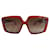 Óculos de sol da marca Max Mara Marrom Plástico  ref.1320830
