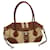 PRADA Shoulder Bag Nylon Leather Beige Brown Auth fm3273  ref.1320856