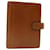 LOUIS VUITTON Nomade Leather Agenda MM Day Planner Cover Beige R20473 auth 69494  ref.1320878