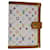 LOUIS VUITTON Agenda Multicolor PM Day Planner Cover Blanco R21074 autenticación 69090  ref.1320893