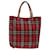 BURBERRY Nova Check Hand Bag Nylon Red Auth bs12782  ref.1320900