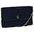 Bolsa de ombro com corrente de lona Christian Dior Trotter Navy Auth ep3714 Azul marinho  ref.1320960