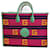 Gucci Shopper Multicolore Paglia  ref.1320972