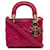 Lady Dior DIOR HandtaschenLeder Pink  ref.1321013