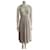 Jenny Packham Robe de soirée High-Lo, corsage perlé en gris argenté Polyester Dentelle  ref.1321070