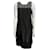 Jenny Packham Black satin cocktail dress with pearl embroidery Silvery Polyester  ref.1321079