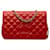 Wallet On Chain Portefeuille en cuir d'agneau CC Diamond rouge Chanel sur chaîne  ref.1321086