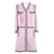 Chanel Iconic Coco Brasserie Icon Quilted Jacket Dress Pink Silk  ref.1321156