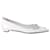 Bow Prada Ballerine a punta con borchie in pelle bianca Bianco  ref.1321173
