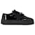 Double Sneaker Prada con plateau e ruota foderata in paillettes nere Nero  ref.1321181