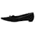 Bow Prada Sapatilhas de camurça preta com bico fino e laço patenteado - tamanho UE 40 Preto Suécia  ref.1321212
