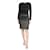 Tom Ford Vestido midi de malla fruncido negro - talla UK 8 Viscosa  ref.1321223