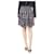 Marni Purple printed pleated mini skirt - size UK 10 Cotton  ref.1321232