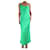 Autre Marque Vestido verde de raso con tirantes adornados - talla XS Poliéster  ref.1321243