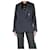 Acne Blazer noir en laine mélangée à boutonnage doublé - taille UK 14 Polyester  ref.1321244