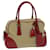 PRADA Hand Bag Canvas Beige Red Auth ep3816 Cloth  ref.1321297