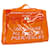 Hermès HERMES Vinyl Kelly Hand Bag Vinyl Orange Auth 68794  ref.1321336