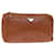 PRADA Pouch Leather Brown Auth bs12821  ref.1321379