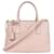 Prada Rose Saffiano Leather Galleria Handbag Pink Cloth  ref.1321446