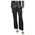 Etro Pantalon droit noir - taille UK 12 Polyester  ref.1321474