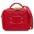 Vanity Chanel Beauty Case in filigrana CC caviale rosso piccolo Pelle  ref.1321538