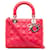 Dior Cannage pequeño de piel de cordero rosa Lady Dior Cuero  ref.1321546