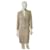 Christian Dior Tailleur jupe Coton Beige  ref.1321555
