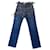 Chanel Jeans de défilé avec détails en tweed pour collectionneurs Bleu  ref.1321564