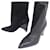 Hermès NEW HERMES BOOTS 39 HANAE 85 BLACK LEATHER ANKLE BOOTS SHOES  ref.1321591