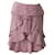 Gonna a strati Yves Saint Laurent rosa polveroso in seta al 100% sopra il ginocchio taglia XS.  ref.1321745