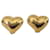 Christian Lacroix Vintage heart-shaped hair clips with CL logo on top Gold hardware Metal  ref.1321751