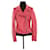 Claudie Pierlot Leather coat Red  ref.1321961