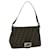 FENDI Zucca Canvas Mamma Baguette Shoulder Bag Black Brown Auth 68265 Cloth  ref.1322031