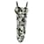 Dolce & Gabbana White Rose Silk Ruched Strap Dress  ref.1322132