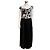 Vera Wang Abito da sera nero e bianco, gonna di tulle