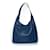 Prada, blue pocket hobo shoulder bag Leather  ref.1322185