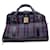 Burberry Vintage Blue Haymarket Canvas Check Carry On Travel Bag Cloth  ref.1322221